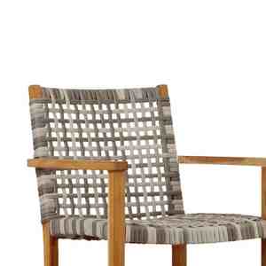 Fenmoor <b>Dining</b> Chair with Synthetic <b>Rattan</b> Weaving-Modern Teak Wood Design for Outdoor <b>Dining</b> in Park Hotel & Villa Use - Product Image 4