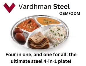 2025 Assiette à dîner ronde en acier inoxydable 4-en-1 la plus vendue Plaque à compartiments 4 sections pour les mariages présents en métal - Product Image 5