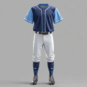 ชุดซอฟต์บอลแบบกระดุมติดเสื้อที่ปรับแต่งได้ ชื่อทีมแบบกำหนดเอง ชุดเบสบอล เสื้อท็อป - Product Image 6