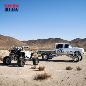 Jantes en alliage de route 4X4 Chrome brillant en forme de H 26X14 6X139.7 8X165.1-180 ET-44 25 pour Nissan Titan 2004 2024 Jantes usinées CNC - Product Image 3