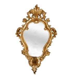 กระจกตกแต่งผนังทรงกลมไม่สมมาตร กรอบโลหะ สำหรับห้องนั่งเล่น สไตล์วินเทจหรูหรา สำหรับตกแต่งบ้านช่วงคริสต์มาส ให้ความรู้สึกสบายๆ - Product Image 1