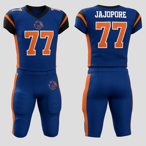 Vente en gros Maillot de football américain avec pantalon rembourré Ensemble d'uniformes de sport en polyester sublimé personnalisé - Product Image 4