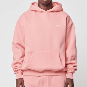 Sweat-shirt à capuche décontracté de couleur unie en polyester doux pour hommes, sweat-shirt à poche kangourou, haut Streetwear confortable et surdimensionné - Product Image 1