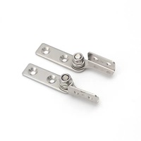 Charnière à friction à fermeture douce en acier inoxydable 304, amortisseur de couple réglable, charnière pivotante pour portes d'armoires
