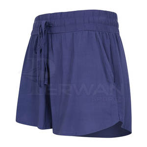 Shorts Deportivos Transpirables de Secado Rápido para Mujer, Último Estilo, Color Sólido, Personalizados, de Alta Calidad, Poliéster/Algodón, Cintura con Cordón - Product Image 3