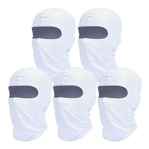 Masque facial en coton 100% de haute qualité en gros 2026, protection UV, léger, noir - Product Image 2