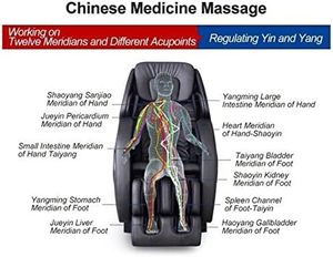 Fauteuil de massage pour tout le corps, fauteuil de massage zéro gravité, fauteuil inclinable de massage Shiatsu avec modes automatiques, chauffage du dos, des jambes supérieures intégré - Product Image 3