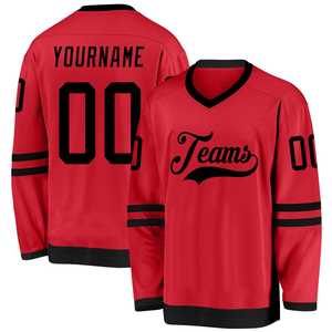 Maillot de hockey sur glace fabriqué en polyester durable, impression sublimée de haute qualité, logo brodé personnalisé et joueurs personnalisés - Product Image 4