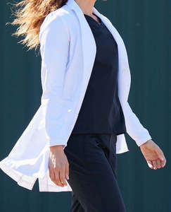 Manteau de laboratoire professionnel à manches longues pour femmes et hommes Manteau d'allaitement pour hôpital médical professionnel - Product Image 6