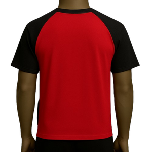 เสื้อทีเชิ้ตผู้ชายแบบ210GSM เฮฟวี่เวทตามสั่งเครื่องแต่งกายแนวสตรีทเสื้อผ้าแขนแร็กแลนแผ่นปะโลโก้ส่วนตัว - Product Image 6