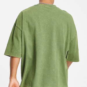 Vintage Slim Fit & Oversized Options Organic Cotton T-Shirts <b>for</b> Men <b>Light</b> Breathable Modern Acid Wash Designs Print Pattern - Product Image 5