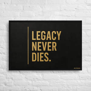 L'héritage ne meurt jamais, design abstrait minimaliste, art sur toile encadré - Product Image 1