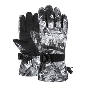 2025 guantes de esquí para hombres y mujeres, guantes cálidos de invierno impermeables de terciopelo para carreras de Snowboard, tecnología de pantalla táctil, Material de poliéster - Product Image 5