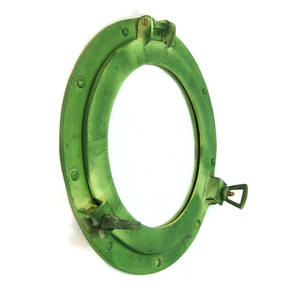Antiguo de aluminio náutico nuevo ojo de buey náutico con espejo menos producto de decoración de ventana de vidrio transparente para la venta hecho en La India - Product Image 1