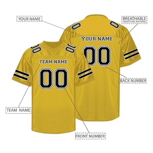 Uniforme deportivo para hombre, Personaliza tus propias camisetas, las últimas camisetas de fútbol americano, nombre y número impresos del equipo - Product Image 3