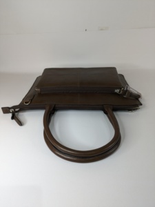 Bolsas de oficina de cuero auténtico de alta calidad, bien protectoras, bolsas portátiles de viaje de gran capacidad de 16 pulgadas para hombres y mujeres - Product Image 4