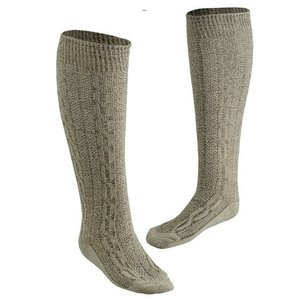 Calcetines de seda hasta la rodilla con patrón de punto trenzado tradicional, talla única para niña, uso invernal, cálidos y desechables, características térmicas, 41-43 44-46 LES - Product Image 1