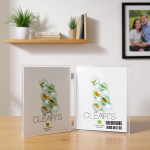 Transparent PCLEAR02VT04 <b>Plastic</b> <b>Frame</b> (13x18cm) Vertical Double Photo <b>Frames</b> for Bubola & Naibo - Product Image 3