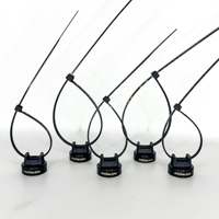 Supports magnétiques pour attaches à fermeture éclair North Georgia Lighting - Lot de 5