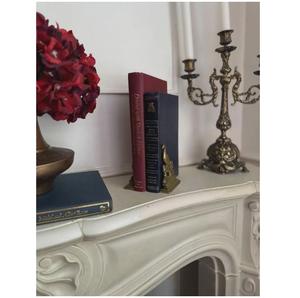 Sujetalibros de latón con forma de pájaro de latón AK en acabado pulido, Juego de 2 piezas atractivas para decoración de habitaciones/Decoración de bibliotecas - Product Image 1