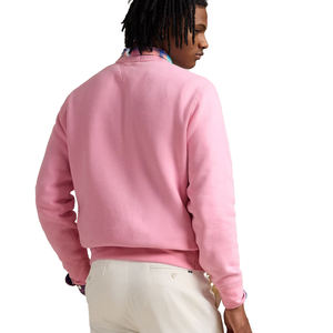 Venta al por mayor 100% de algodón de peso pesado de gran tamaño Sudadera de cuello redondo de alta calidad de los hombres de tela polar diseño personalizable - Product Image 3