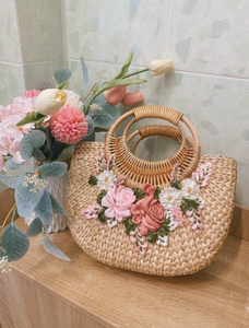 ถุงหญ้าทะเลผักตบชวาธรรมชาติสำหรับผู้บริโภคที่ใส่ใจสิ่งแวดล้อมและผู้ค้าปลีกสีเขียว - Product Image 2