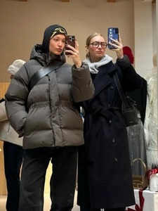 2025 nouvelles femmes coton rembourré veste hiver court à capuche en vrac coton manteau coréen femmes Parkas manteau solide vêtements d'extérieur femmes bouffant - Product Image 2