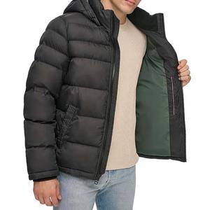 OEM Personnalisé High Street Style Hommes Casual Winter Puffer Coat Capuche Stand Collar Canvas Material Designer Manufacturer - Product Image 5