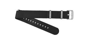 Bracelet de montre connectée unisexe en nylon respirant B23 20 mm, résistant à l'eau, boucle en acier inoxydable réglable, noir, léger et souple - Product Image 5