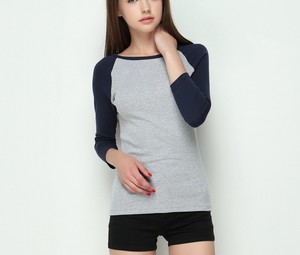 Camiseta de manga larga para mujer, Top corto Sexy adelgazante a la moda, top de cintura alta elástica, camiseta elegante multicolor para mujer - Product Image 4