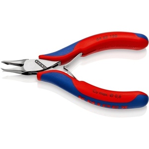 KNIPEX <b>Small</b> <b>Mirror</b>-Polished 6 Beveled Front Cutter 120mm Length Electronics Knife with Multi-Component Handles - Product Image 4