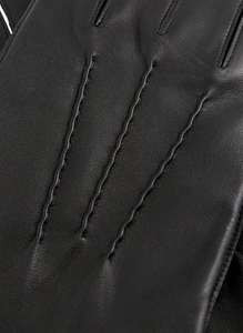 Guantes clásicos de cuero de oveja para hombre, a la moda, marrón, para conducir - Product Image 3