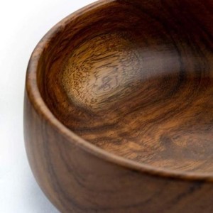 Juego de Ensaladeras de Madera Natural Ecológicas, Diseño Japonés Personalizado, Hechas a Mano, Sin Recubrimiento, con Cuchara, Hechas en India - Product Image 2
