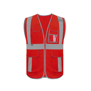 Best <b>Material</b> Breathable <b>Reflective</b> Safety Vest with Customized Logo High Visibility Apparel for Safety Clothing - Product Image 4
