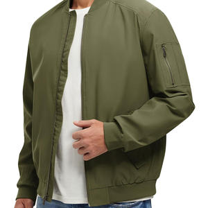 Chaqueta Bomber para Hombre al por Mayor OEM, Diseño Clásico, Chaqueta Cortavientos Ligera para Hombre - Product Image 1