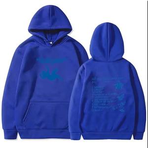 Otoño Invierno hombres mujeres sudadera Hit Me Hard Printed Casual moda con capucha Top bordado Technics cálido cómodo - Product Image 4