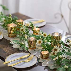 Portavelas de vidrio, recipiente de vidrio esmerilado personalizado, candelita de vidrio coloreado, tarro de vela votiva - Product Image 3