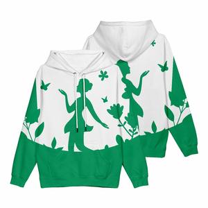 Top des tendances prix d'usine imprimé personnalisé tissé femmes unisexe automne sweats à capuche avec logo avant Design - Product Image 5