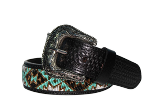Heritage Western Leather <b>Belt</b> Rodeo Collection Beed <b>Belt</b> Western <b>Cowboy</b> Leather <b>Belt</b> from Wholesale supplier - Product Image 3