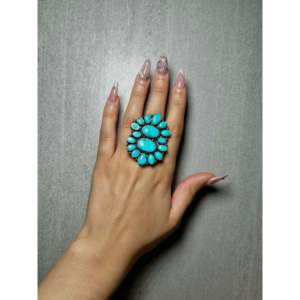 Bague Blaine Yellowhorse & Argent Sterling, Sertissage Tendance et Invisible, Plaqué Or & Rhodium, Taille 8, Cadeau Idéal - Product Image 4