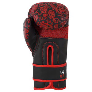 Gants de boxe professionnels en cuir de vachette vente en gros LOGO personnalisé imprimé tailles 8oz 10oz 12oz 14oz 16oz Kick Boxing - Product Image 2