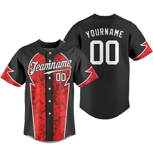 Personalizado Nueva Alta Calidad México Béisbol Jersey Camisas Secado Rápido Impreso Hombres Béisbol Jersey Bordado Liso Ropa de Béisbol - Product Image 2