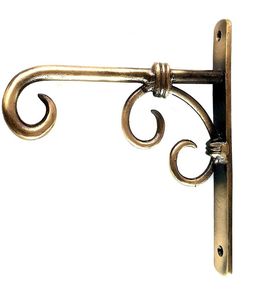 Crochet mural en laiton antique Cintre pour manteau et vêtements en laiton massif avec double niveau Cintre pour serviettes en laiton durable - Product Image 3