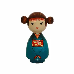 精美彩绘工艺品装饰艺术涂鸦木制日本木钉娃娃价格优惠