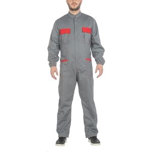Overol de Trabajo Unisex Resistente CBF Balducci Group Gris/Rojo con Múltiples Bolsillos, 65% Poliéster 35% Algodón 200g/m, Hecho en Albania - Product Image 2