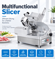 Machine à trancher les aliments électrique commerciale pour la viande de bœuf, de porc, de jambon, le fromage et la préparation de produits de charcuterie