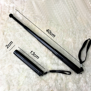 Mini bâton télescopique à 4 sections pour la sécurité personnelle et automobile, <span class=keywords><strong>canne</strong></span> de randonnée portable - Product Image 2