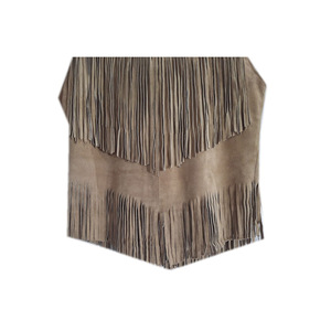 Chaleco de cuero occidental de talla grande para mujer al por mayor para Otoño e Invierno tela vaquera con decoración de botones bordados ropa exterior - Product Image 6