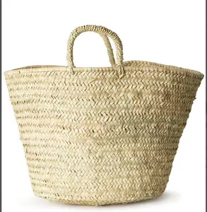 Bolso de paja mágico hecho a mano, cesta de mercado francesa hecha a mano, bolsos de playa de macramé de ganchillo, directamente del proveedor indio - Product Image 1