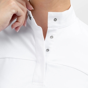 Camisa ecuestre de diseño elegante para mujer, manga larga, ropa personalizada elástica al por mayor, camisetas para montar a caballo - Product Image 6